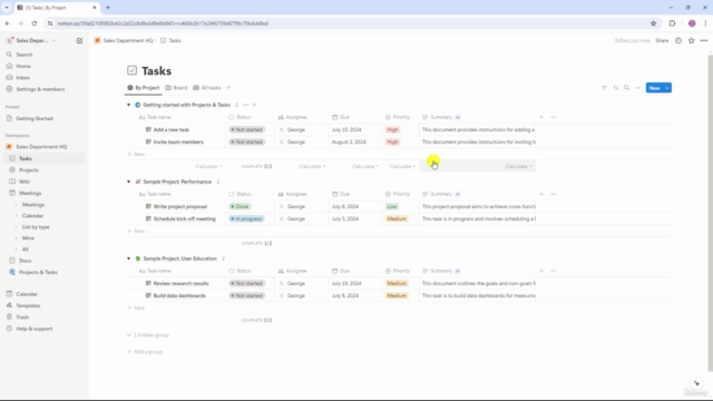 Notion for Project Management - The Ultimate Course – Screenshot 2