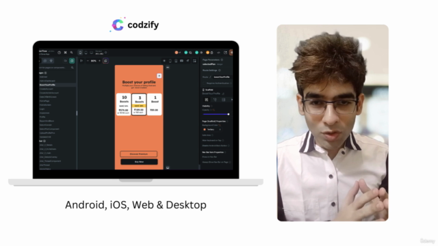 FlutterFlow Course: Basic to Advanced Dating App in Hindi – Screenshot 1