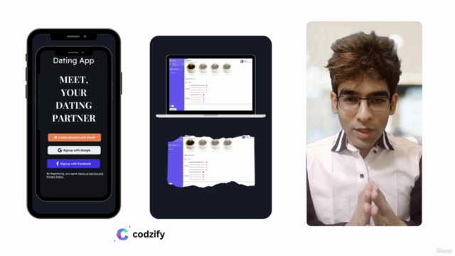 FlutterFlow Course: Basic to Advanced Dating App in Hindi – Screenshot 4