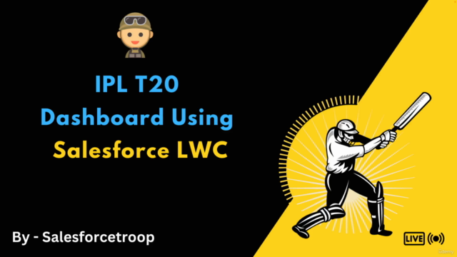 IPL T20 Dashboard Using Salesforce LWC – Screenshot 1