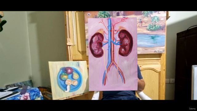 How to paint kidneys anatomically with oil colors – Screenshot 1