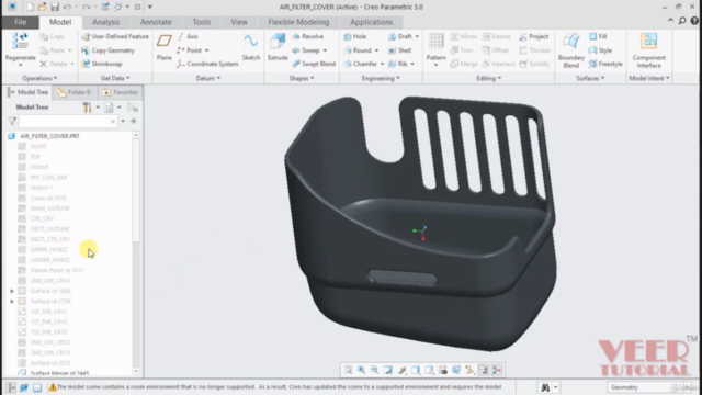 Pro Engineer Creo Fundamental 3D design course - Screenshot_03