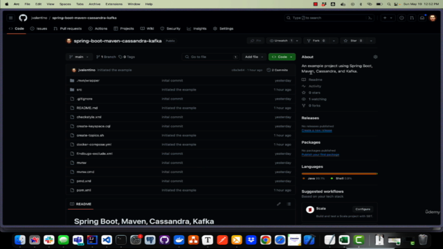 Spring Boot with OpenAPI, Cassandra, Kafka, and Maven – Screenshot 1