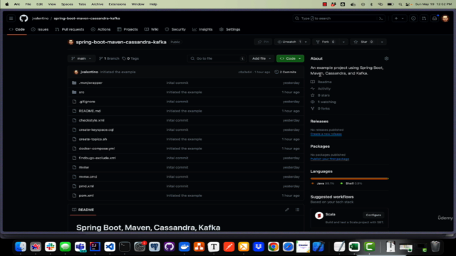 Spring Boot with OpenAPI, Cassandra, Kafka, and Maven – Screenshot 2