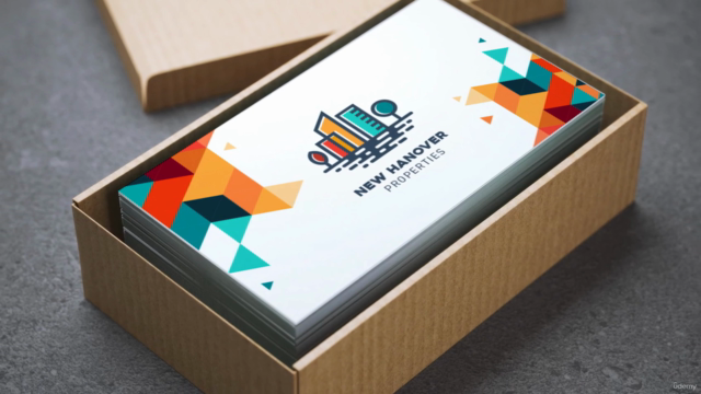 Business Card Design with Adobe Illustrator and InDesign – Screenshot 3
