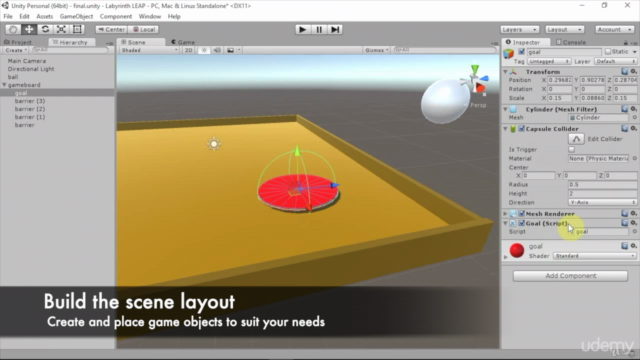3D Labyrinth game with Unity 3D and Leap Motion support - Screenshot_03