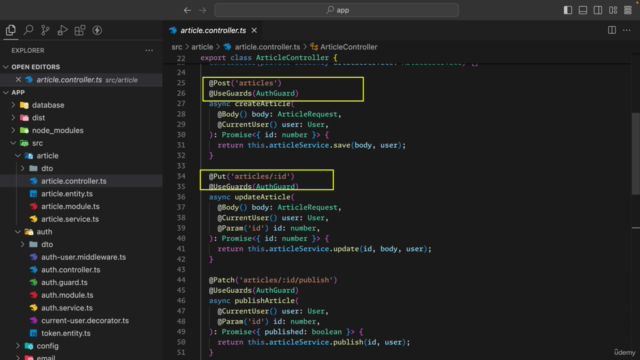 Portfolio Project: Blogging App with Nest JS – Screenshot 3