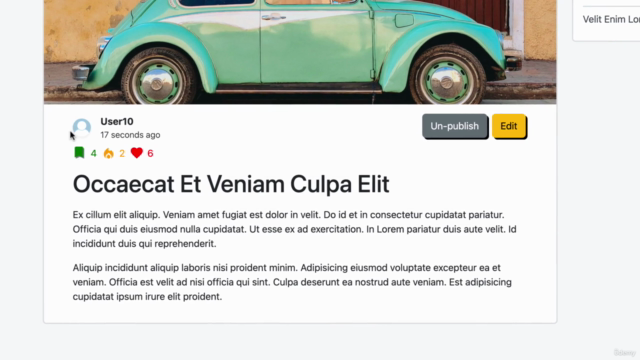 Portfolio Project: Blogging App with Nest JS – Screenshot 4