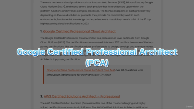 【直前対策】Google Cloud 認定資格 - Associate Cloud Engineer - 模擬試験2回付 – Screenshot 1