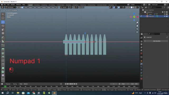 Blender 4.1 Modelleme, Renklendirme, İskeletlendirme – Screenshot 1