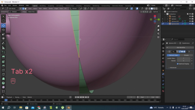 Blender 4.1 Modelleme, Renklendirme, İskeletlendirme – Screenshot 2