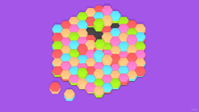 Unity Hyper Casual Game - Exploring Hexa Sort Mechanics – Screenshot 1