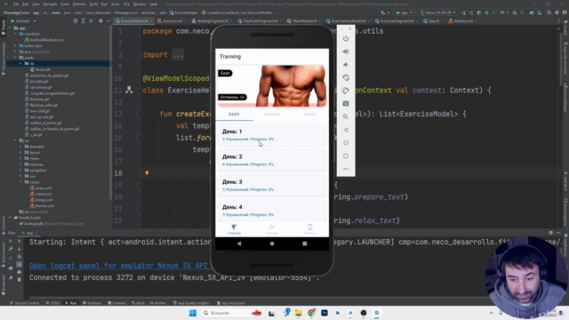 Приложение для Фитнеса на Android Studio (Kotlin) - Часть 2 – Screenshot 1