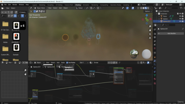 Blender Geometry Node Fire Animation – Screenshot 3