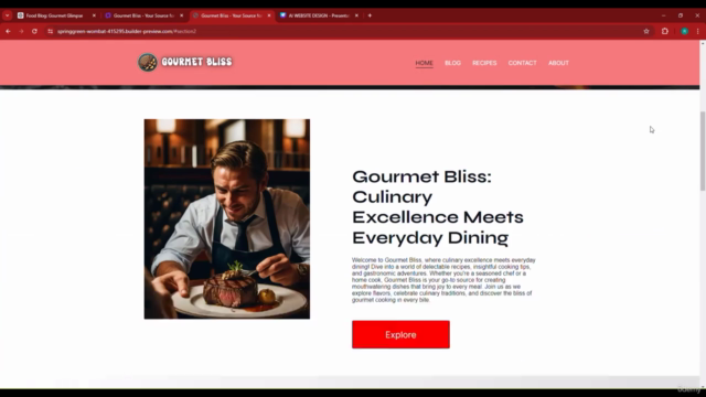 Create Your Stunning Website in Minutes with AI Design – Screenshot 1
