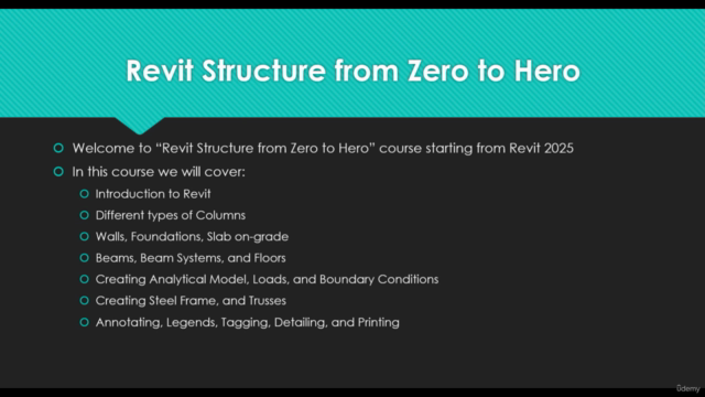 Revit Structure 2025 from Zero to Hero – Screenshot 1
