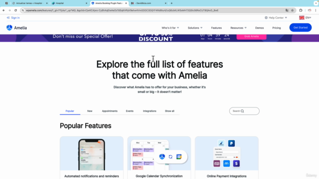 Curso de reservas en WordPress con Amelia – Screenshot 2