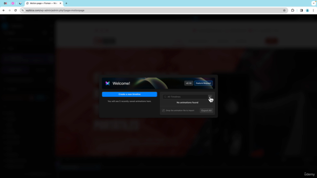 Curso de animación en WordPress con Motion Page – Screenshot 1