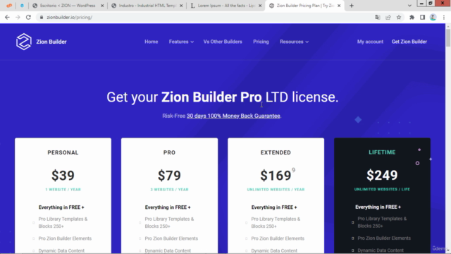 Curso de Zion builder para WordPress – Screenshot 3