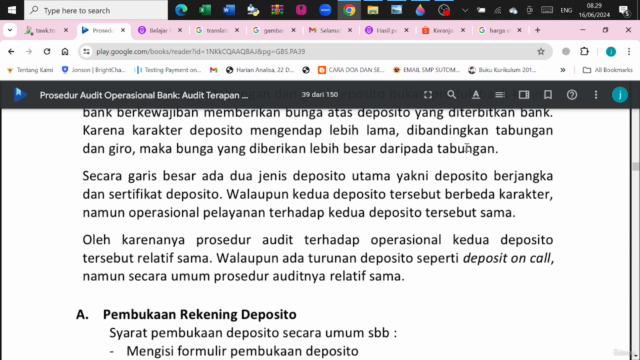 Belajar Prosedur Audit Operasional Bank Part 2 – Screenshot 1