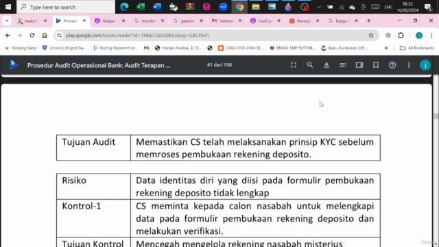 Belajar Prosedur Audit Operasional Bank Part 2 – Screenshot 3