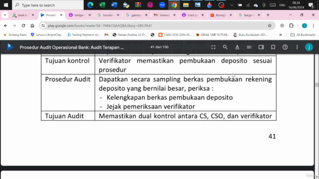 Belajar Prosedur Audit Operasional Bank Part 2 – Screenshot 4
