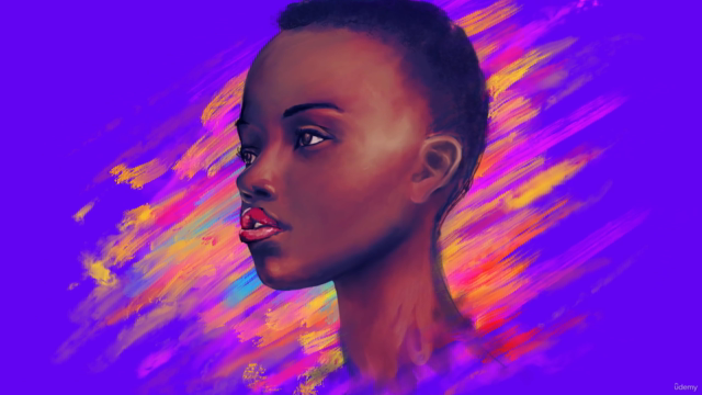 Portrait Illustration with Adobe Photoshop and Illustrator – Screenshot 1