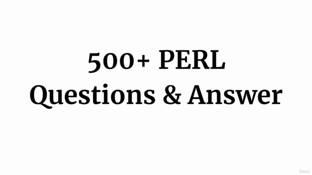 PERL Interview Questions Practice Test – Screenshot 4