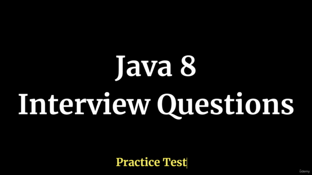 Java 8 Interview Questions Practice Test – Screenshot 1