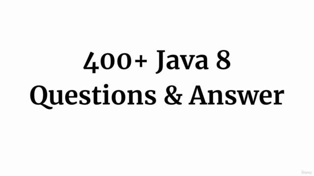 Java 8 Interview Questions Practice Test – Screenshot 4