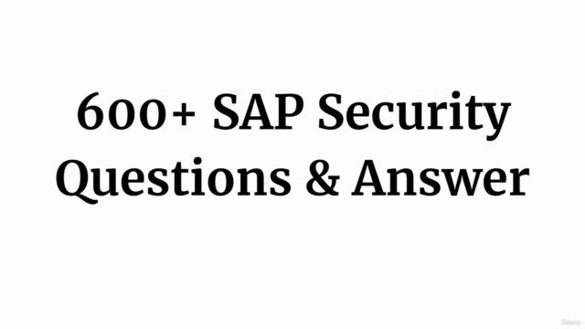 SAP Security Interview Questions Practice Test – Screenshot 4