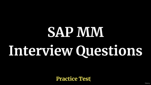 SAP MM Interview Questions Practice Test – Screenshot 1