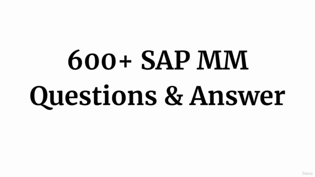 SAP MM Interview Questions Practice Test – Screenshot 4