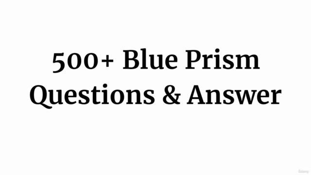 Blue Prism Interview Questions Practice Test – Screenshot 4