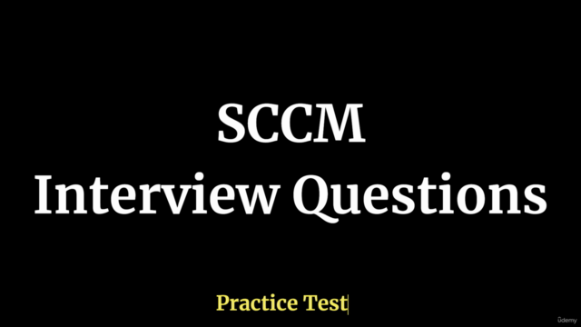 SCCM System Center Configuration Interview Questions Test – Screenshot 1