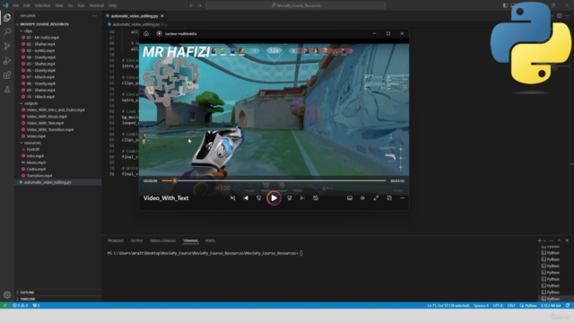 Automate Video Editing with Python and MoviePy – Screenshot 3