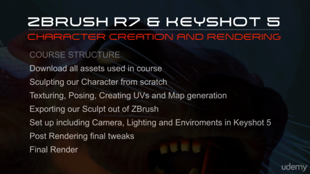 Character Creation with ZBrush r7 and rendering in Keyshot 5 – Screenshot 2