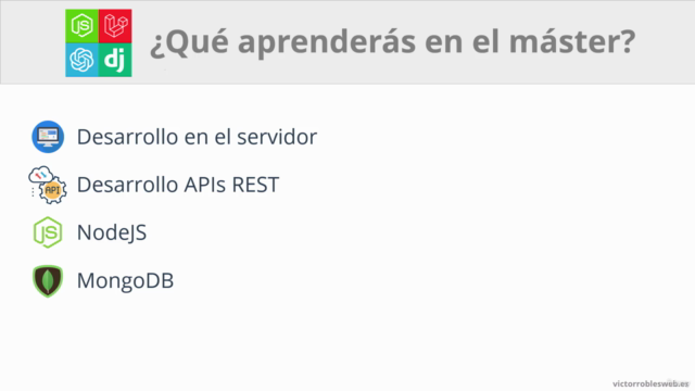 Master en Backend: NodeJS, OpenAI, Laravel, Django + – Screenshot 1