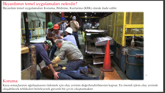 ➢ İLK YARDIM EĞİTİMİ KURSU⎮SERTİFİKALI – Screenshot 1
