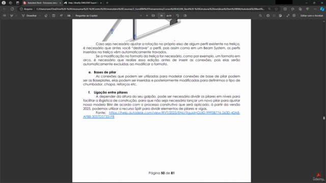 Revit 2025 - Estruturas metálicas em BIM – Screenshot 2