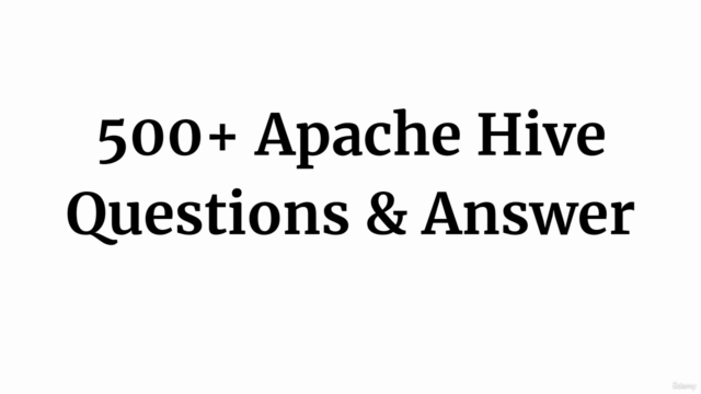 Apache Hive Interview Questions Practice Test – Screenshot 4