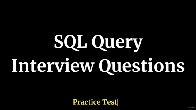 SQL Query Interview Questions Practice Test – Screenshot 1
