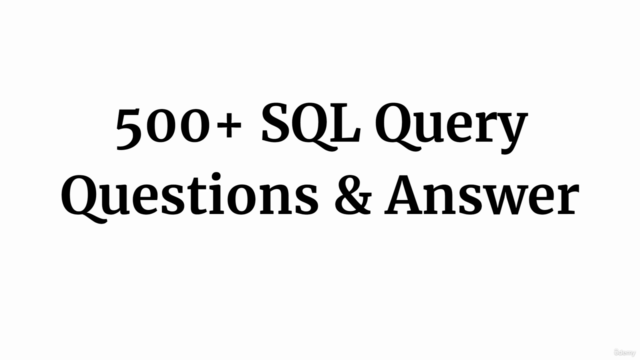 SQL Query Interview Questions Practice Test – Screenshot 4