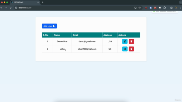 Full Stack Web Development with MERN: Building CRUD – Screenshot 3