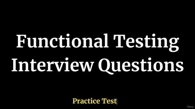 Functional Testing Interview Questions Practice Test – Screenshot 1