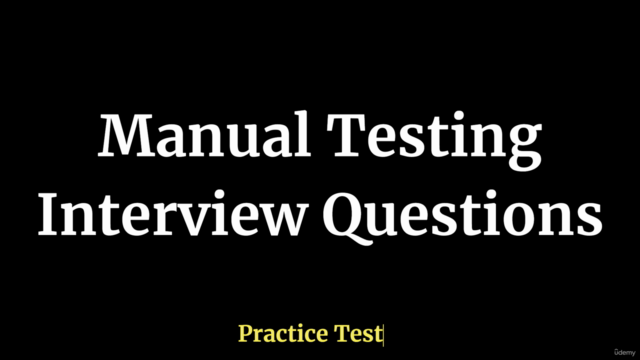 Manual Testing Interview Questions Practice Test – Screenshot 1