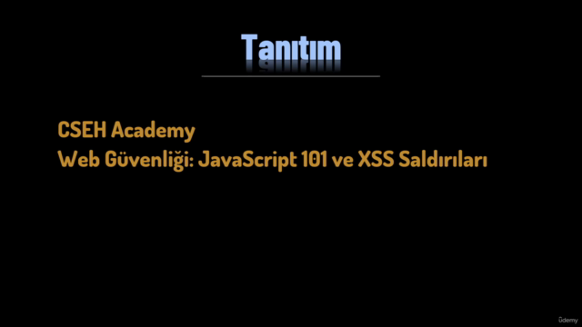 Web Güvenliği: JavaScript 101 ve XSS Saldırıları – Screenshot 1