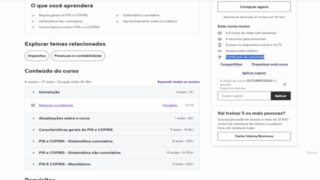 PIS e COFINS cumulativo, não-cumulativo e monofásico – Screenshot 3