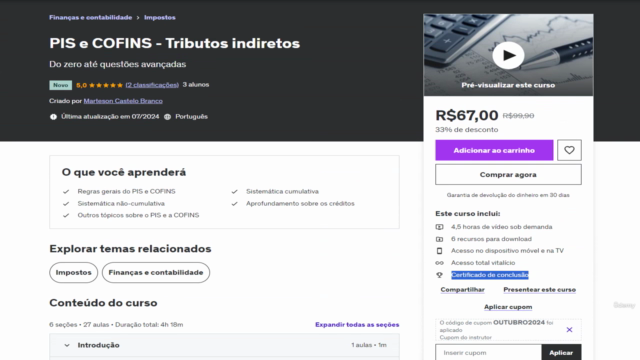 PIS e COFINS cumulativo, não-cumulativo e monofásico – Screenshot 4