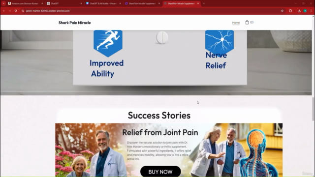 ChatGPT & AI Builder to Design One-Product Landing Pages – Screenshot 1
